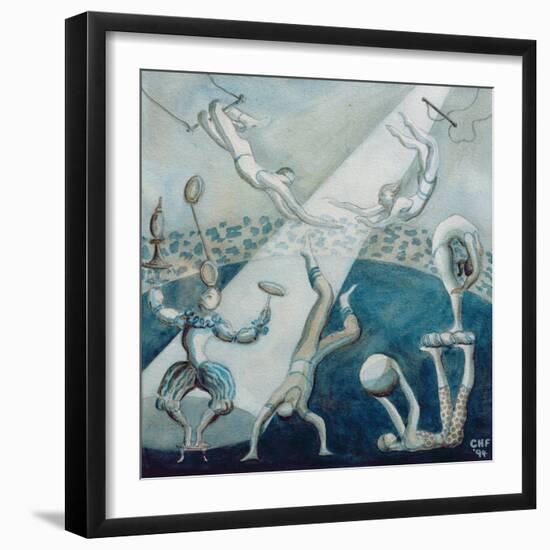 Circus Scene I, 1994-Carolyn Hubbard-Ford-Framed Giclee Print