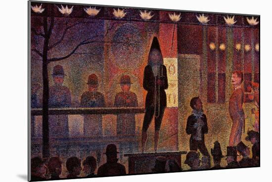 Circus Sideshow, 1888-Georges Seurat-Mounted Giclee Print