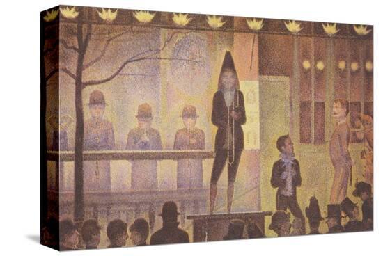 Circus Sideshow-Georges Seurat-Stretched Canvas