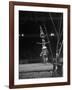 Circus Stacked Up Trio Casually Bicycling around the Board-Ralph Morse-Framed Photographic Print