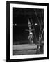 Circus Stacked Up Trio Casually Bicycling around the Board-Ralph Morse-Framed Photographic Print