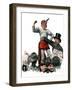 "Circus Strongman", June 3,1916-Norman Rockwell-Framed Giclee Print