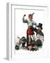 "Circus Strongman", June 3,1916-Norman Rockwell-Framed Giclee Print