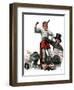 "Circus Strongman", June 3,1916-Norman Rockwell-Framed Giclee Print