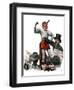 "Circus Strongman", June 3,1916-Norman Rockwell-Framed Giclee Print