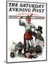 "Circus Strongman" Saturday Evening Post Cover, June 3,1916-Norman Rockwell-Mounted Giclee Print