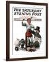 "Circus Strongman" Saturday Evening Post Cover, June 3,1916-Norman Rockwell-Framed Giclee Print