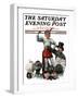 "Circus Strongman" Saturday Evening Post Cover, June 3,1916-Norman Rockwell-Framed Giclee Print