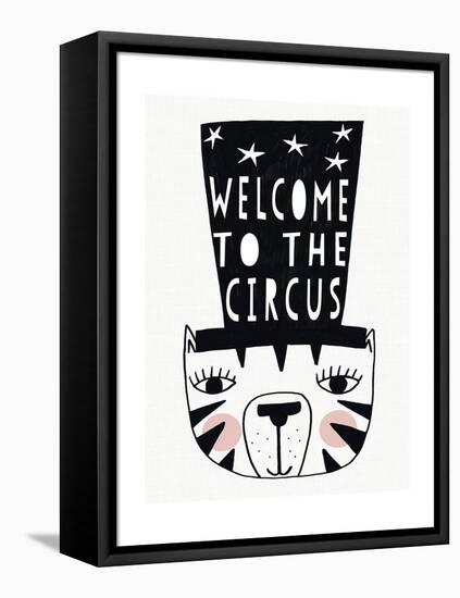 Circus Tiger-Seventy Tree-Framed Stretched Canvas