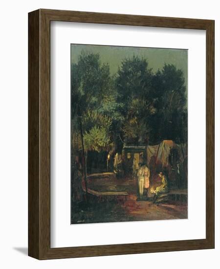 Circus under Trees, 1912-Amandus Faure-Framed Premium Giclee Print