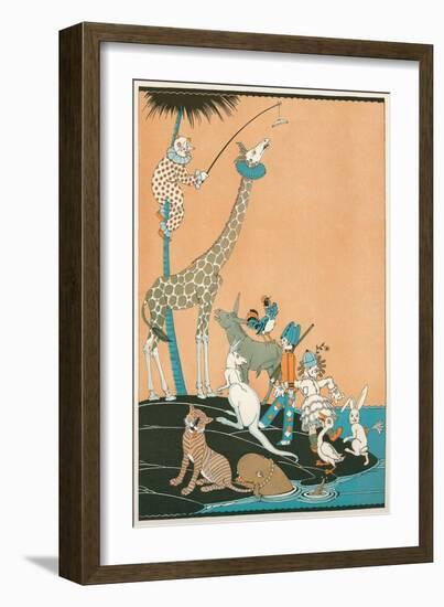 Circus Washed Up on Desert Isle-null-Framed Art Print