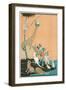 Circus Washed Up on Desert Isle-null-Framed Art Print