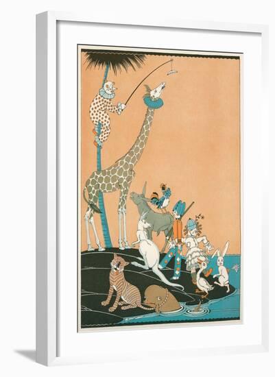 Circus Washed Up on Desert Isle-null-Framed Art Print