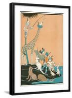 Circus Washed Up on Desert Isle-null-Framed Art Print