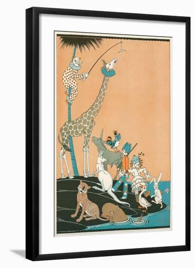 Circus Washed Up on Desert Isle-null-Framed Art Print