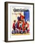 "Circus Work," Country Gentleman Cover, June 1, 1933-William Meade Prince-Framed Premium Giclee Print