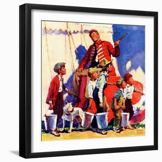 "Circus Work,"June 1, 1933-William Meade Prince-Framed Giclee Print