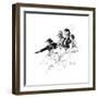 Circus-Norman Rockwell-Framed Giclee Print