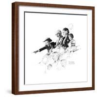 Circus-Norman Rockwell-Framed Giclee Print