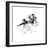 Circus-Norman Rockwell-Framed Giclee Print