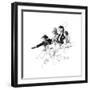 Circus-Norman Rockwell-Framed Giclee Print