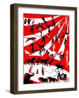 Circus-Milovelen-Framed Art Print