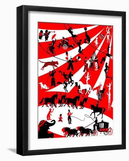 Circus-Milovelen-Framed Art Print