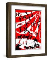 Circus-Milovelen-Framed Art Print