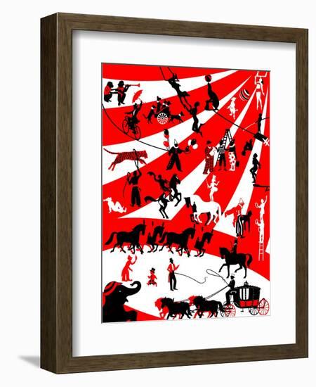 Circus-Milovelen-Framed Art Print