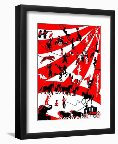 Circus-Milovelen-Framed Art Print