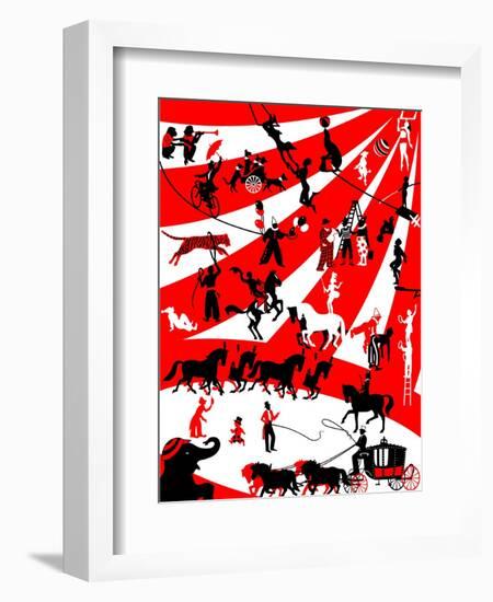 Circus-Milovelen-Framed Art Print