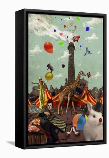 Circus-Elo Marc-Framed Stretched Canvas