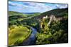 Cirq La Popie Village on the Cliffs Scenic View, France-MartinM303-Mounted Photographic Print