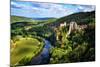 Cirq La Popie Village on the Cliffs Scenic View, France-MartinM303-Mounted Photographic Print