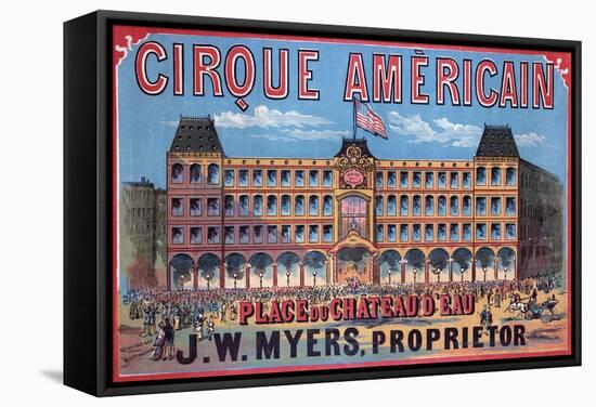 Cirque Américain - Place Du Chateau D'Eau-null-Framed Stretched Canvas