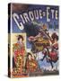 Cirque D'Ete-Summer Circus-Charles Levy-Stretched Canvas