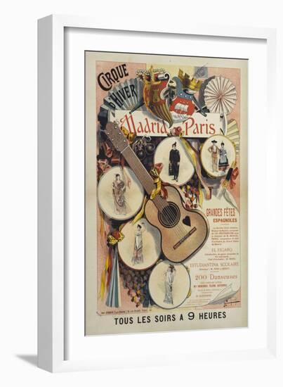 Cirque D'Hiver-Manuel Luque-Framed Giclee Print
