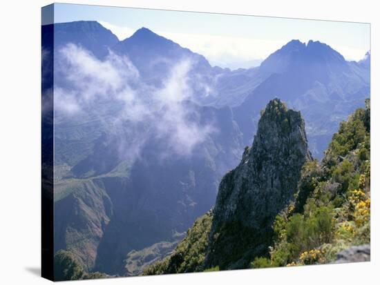 Cirque De Mafate from Maido, Reunion, Indian Ocean, Africa-G Richardson-Stretched Canvas