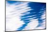 Cirrus clouds displaying wind shear, Brechin, Scotland, UK-Niall Benvie-Mounted Photographic Print