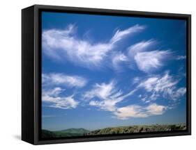 Cirrus Clouds, Tien Shan Mountains, Kazakhstan, Central Asia-N A Callow-Framed Stretched Canvas