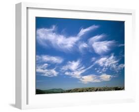 Cirrus Clouds, Tien Shan Mountains, Kazakhstan, Central Asia-N A Callow-Framed Photographic Print