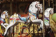 Carousel, Wooden Horses, Antique-Cisfo-Photographic Print