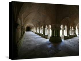 Cistercian Abbey Cloister, Fontenay, Marmagne, Doubs, Burgundy, France, Europe-Godong-Stretched Canvas