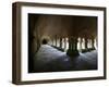 Cistercian Abbey Cloister, Fontenay, Marmagne, Doubs, Burgundy, France, Europe-Godong-Framed Photographic Print