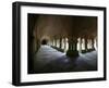 Cistercian Abbey Cloister, Fontenay, Marmagne, Doubs, Burgundy, France, Europe-Godong-Framed Photographic Print