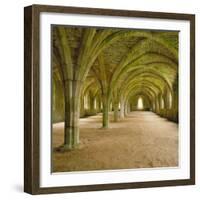 Cistercian Refectory, Fountains Abbey, Yorkshire, England-Michael Jenner-Framed Photographic Print