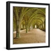 Cistercian Refectory, Fountains Abbey, Yorkshire, England-Michael Jenner-Framed Photographic Print