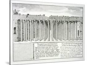 Cistern Beneath the Hippodrome, Constantinople, Turkey, from Entwurf Einer Historischen Architektur-Johann Bernhard Fischer Von Erlach-Stretched Canvas