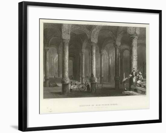 Cistern of Philoxenos, Constantinople-William Henry Bartlett-Framed Giclee Print