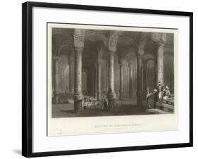 Cistern of Philoxenos, Constantinople-William Henry Bartlett-Framed Giclee Print